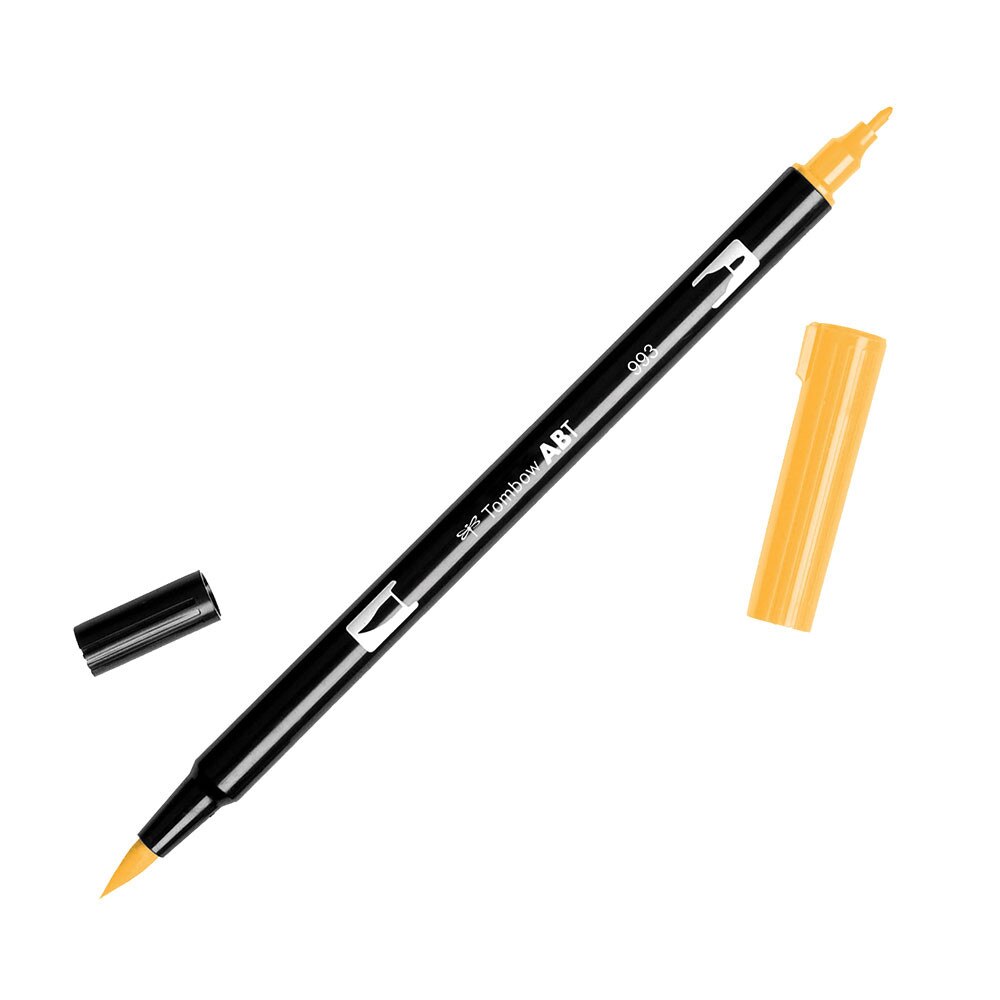 Tombow Dual-Tip Brush Marker Pen – Chrome Orange